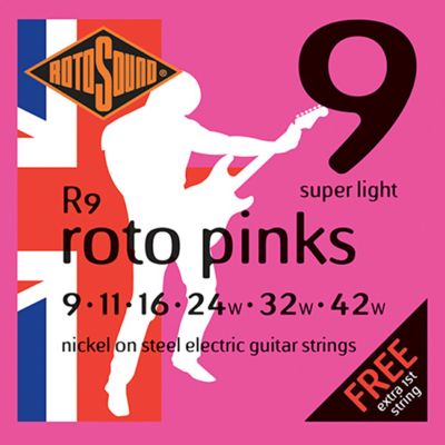 Rotosound ( ロトサウンド )<br> Rotos Super Light Nickel on Steel, R9 (.009-.042)