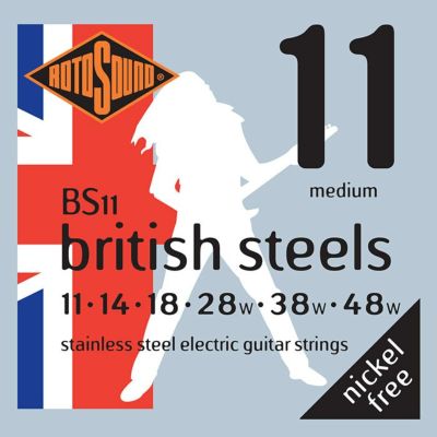 Rotosound ( ロトサウンド )<br> British Steels Medium Stainless Steel, BS11 (.011-.048)