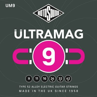 Rotosound ( ロトサウンド )<br> Ultramag Super Light Type 52 Alloy, UM9 (.009-.042)