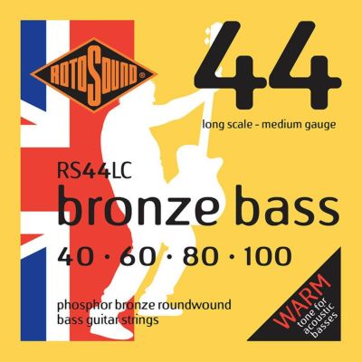 Rotosound ( ロトサウンド )<br> Bronze Bass 44 Medium Phosphor Bronze Roundwound, RS44LC (.040-.100)