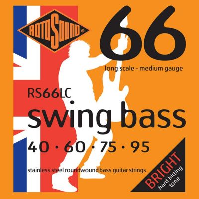 Rotosound ( ロトサウンド )<br> Swing Bass 66 Medium Stainless Steel Roundwound, RS66LC (.040-.095)