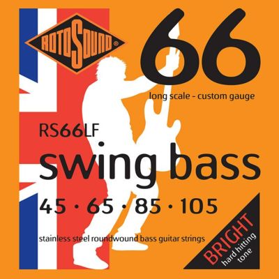 Rotosound ( ロトサウンド )<br> Swing Bass 66 Custom Stainless Steel Roundwound, RS66LF (.045-.105)