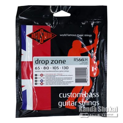Rotosound ( ロトサウンド )<br> Drop Zone 66 Custom Stainless Steel Roundwound, RS66LH (.065-.130)