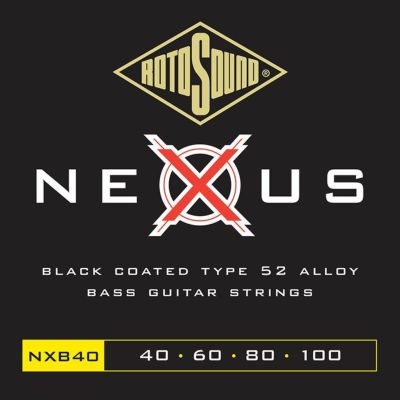 Rotosound ( ロトサウンド )<br> Nexus Bass Medium Black Coated Type 52 Alloy, NXB40 (.040-.100)