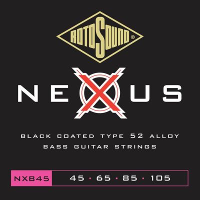 Rotosound ( ロトサウンド )<br> Nexus Bass Medium Black Coated Type 52 Alloy, NXB45 (.045-.105)