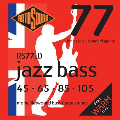 Rotosound ( ロトサウンド )<br> Jazz Bass 77 Standard Monel Flatwound, RS77LD (.045-.105)