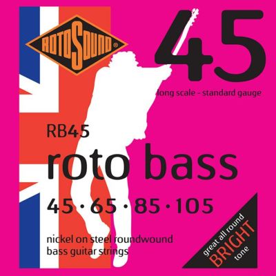 Rotosound ( ロトサウンド )<br> Roto Bass Standard Nickel on Steel Roundwound, RB45 (.045-.105)