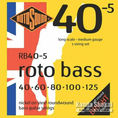 Rotosound ( ロトサウンド )<br> Roto Bass Medium 5-Strings Set Nickel on Steel Roundwound, RB40-5 (.040-.125)