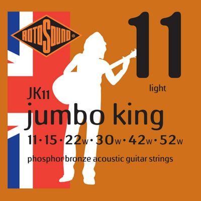 Rotosound ( ロトサウンド )<br> Jumbo King Light Phosphor Bronze, JK11 (.011-.052)