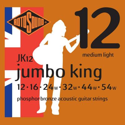 Rotosound ( ロトサウンド )<br> Jumbo King Medium Light Phosphor Bronze, JK12 (.012-.054)