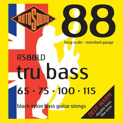 Rotosound ( ロトサウンド )<br> Tru Bass 88 Standard Black Nylon, RS88LD (.065-.115)