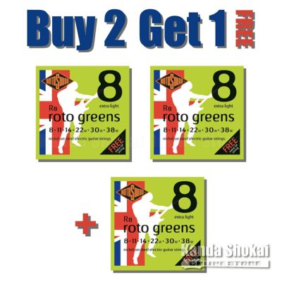 [Buy 2 Get 1] Rotosound ( ロトサウンド )<br> Rotos Extra Light Nickel on Steel, R8 (.008-.038)