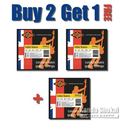 [Buy 2 Get 1] Rotosound ( ロトサウンド )<br> Roto Bass Medium 5-Strings Set Nickel on Steel Roundwound, RB40-5 (.040-.125)