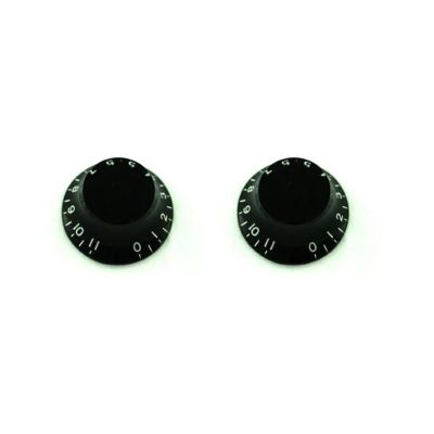 Allparts ( オールパーツ )<br> PK-0142-023 Set of 2 Bell Knobs that go to 11, Black [5114]