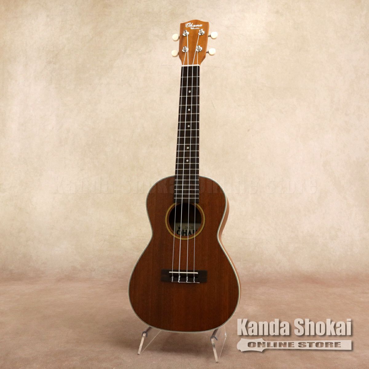 美品 Ohana PK-706 ウクレレ 本体 花柄ストラップとケース（Ohana 