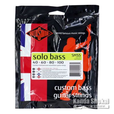 Rotosound ( ロトサウンド )<br> Solo Bass 55 Hybrid Stainless Steel Pressurewound, SM55 (.040-.100)