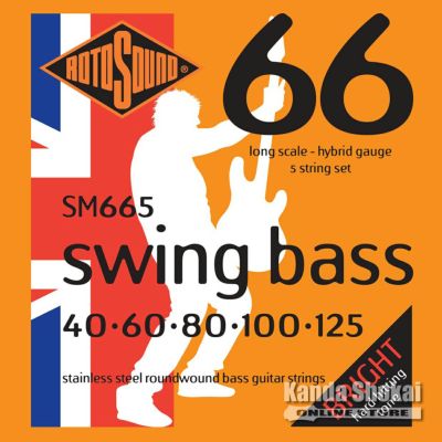 Rotosound ( ロトサウンド )<br> Swing Bass 66 Hybrid 5-Strings Set Stainless Steel Roundwound, SM665 (.040-.125)