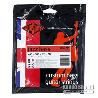 Rotosound ( ロトサウンド )<br> Jazz Bass 77 Medium Scale Monel Flatwound, RS77M (.040-.090)