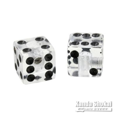Allparts ( オールパーツ )<br> PK-3250-031 Set of 2 Unmatched Dice Knobs, Clear [5119]