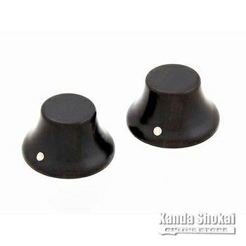 Allparts ( オールパーツ )<br> PK-3197-0E0 Set of 2 Wooden Bell Knobs, Ebony [5123]