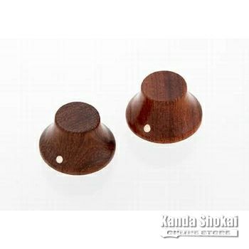 Allparts ( オールパーツ )<br> PK-3197-0B0 Set of 2 Wooden Bell Knobs, Bubinga [5124]