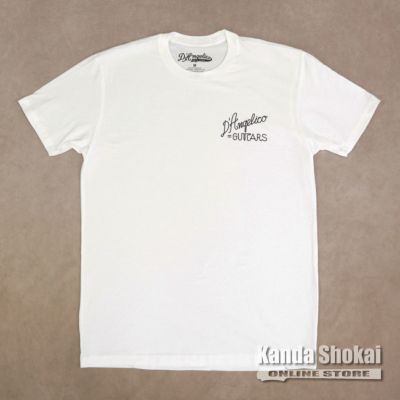 D'Angelico ( ディアンジェリコ )<br> Kenmare Logo T-Shirt, White, Extra Large