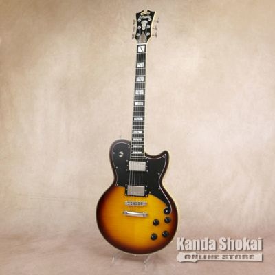 D'Angelico ( ディアンジェリコ )<br> Deluxe Atlantic, Vintage Sunburst Top, Natural Back and Sides