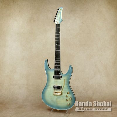 Valenti Guitars ( ヴァレンティーギター )<br> Nebula Carved, Ice Blue(Dark Burst) [S/N: #11]