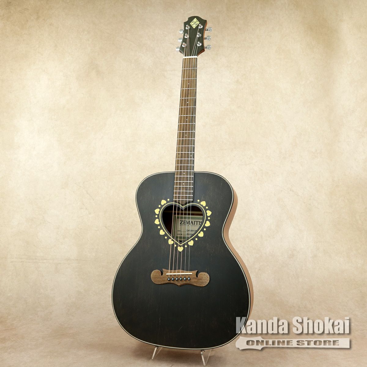 Zemaitis ゼマイティス エレアコギター CAF-85H Blackクロコダイル