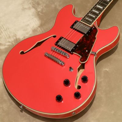 D'Angelico ( ディアンジェリコ )<br> Premier DC, Fiesta Red [S/N: KP222966]
