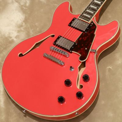 D'Angelico ( ディアンジェリコ )<br> Premier DC, Fiesta Red [S/N: KP222817]