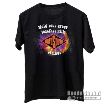 Rotosound ( ロトサウンド )<br> Hold Your Group Togerther with Rotosound Strings T-Shirt, Extra Large