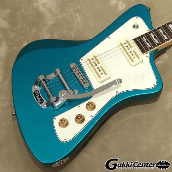 Baum Guitars ( バウム・ギター ) Wingman-W with Tremolo, Coral Blue 