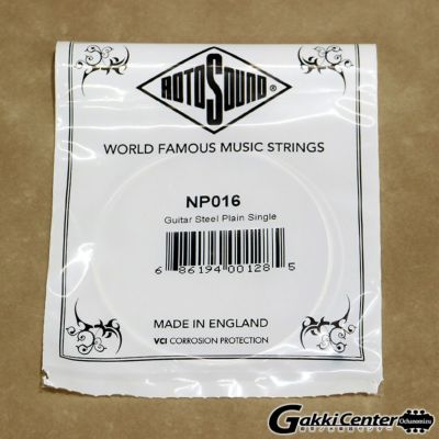 Rotosound ( ロトサウンド )<br> ROTOSOUND STAINLESS STEEL PLAIN SINGLES NP016