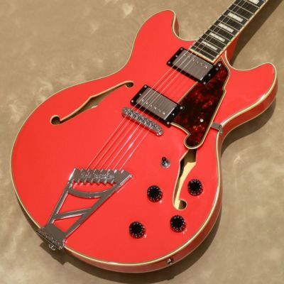 D'Angelico ( ディアンジェリコ )<br> Premier DC Stairstep, Fiesta Red [S/N: KP224713]