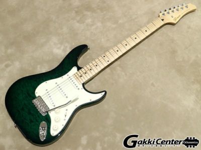 Greco ( グレコ )<br>WS-Quilt 3S Trancelucent Green / Maple Fingerboard [S/N: A013963]