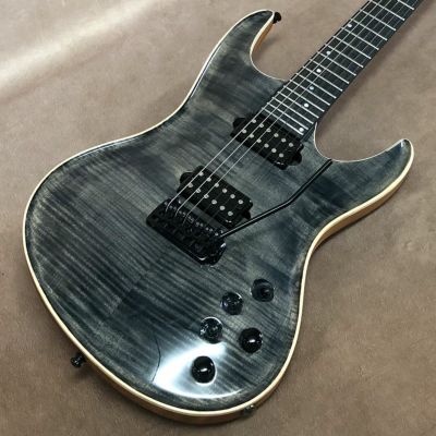 Valenti Guitars ( ヴァレンティーギター )<br> Nebula Carved, Charcoal Black