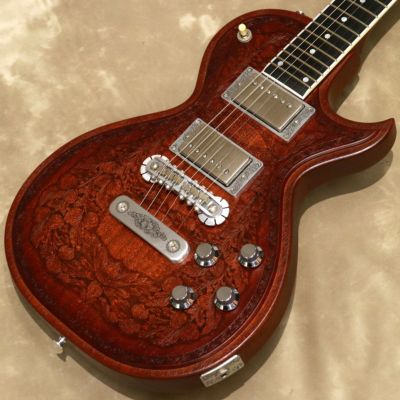 [Outlet]Zemaitis ( ゼマイティス )<br> CS24SU Wood Leaf Maho [S/N: KZ170770]